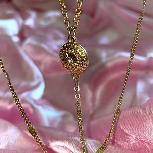 Draped Gold Necklace